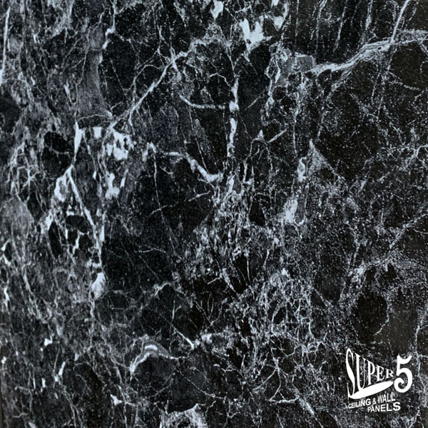 Black-Marble-Gloss-Wall-Panels Black Marble PVC Wall Panel